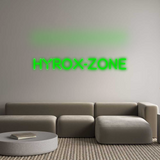 Personalisiertes Neonschild: HYROX-ZONE