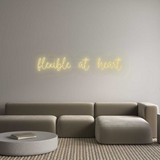 Personalisiertes Neonschild: flexible at h...