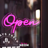 "Open" LED Neonschild