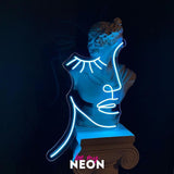 "Gesicht Face" Deko LED Neonschild