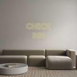 Personalisiertes Neonschild: CHECK
INN