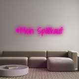 Personalisiertes Neonschild: #Mein Spätkauf