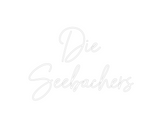 Custom Neon: Die
Seebachers