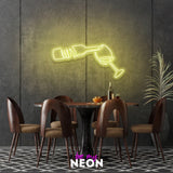 "Wein Glas" LED Neonschild