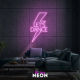 "Let’s Dance" Leuchtmotiv aus LED Neon