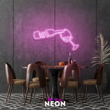 "Wein Glas" LED Neonschild