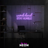 "work hard STAY HUMBLE" LED Neonschild