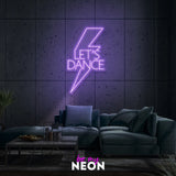 "Let’s Dance" Leuchtmotiv aus LED Neon