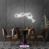 "Wein Glas" LED Neonschild