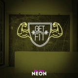 "GET FIT - Gym Fitness" LED Neonschild