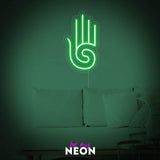 "Hamsa Yoga Meditation" LED Neonschild