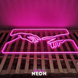 "trust" Leuchtmotiv aus LED Neon