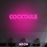 "COCKTAILS" LED neon sign