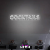 "COCKTAILS" LED neon sign