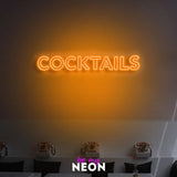 "COCKTAILS" LED neon sign