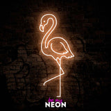 "Flamingo" Leuchtmotiv aus LED Neon