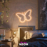 "Butterfly" illuminated motif made of LED neon