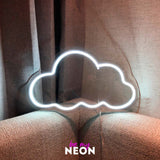 "Cloud" illuminated motif made of LED neon