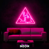 "Kuss" Leuchtmotiv aus LED Neon