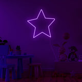 "Star" illuminated motif made of LED neon