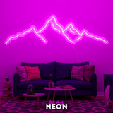 "Berge" Leuchtmotiv aus LED Neon