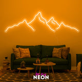 "Berge" Leuchtmotiv aus LED Neon