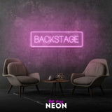"Backstage"  LED Neonschild