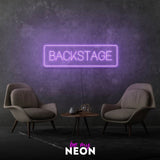 "Backstage"  LED Neonschild