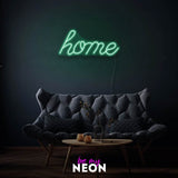 "home" Leuchtmotiv aus LED Neon