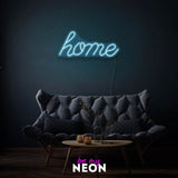 "home" Leuchtmotiv aus LED Neon