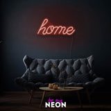 "home" Leuchtmotiv aus LED Neon