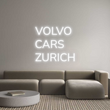 Personalisiertes Neonschild: VOLVO 
CARS ...