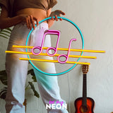 "Musik" Leuchtmotiv aus LED Neon