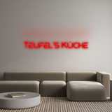 Personalisiertes Neonschild: Teufel's Küche