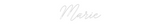 Personalisiertes Neonschild: Marie