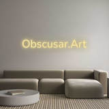 Personalisiertes Neonschild: Obscusar.Art