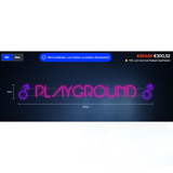 Custom Neon ♂ PLAYGROUND ♂