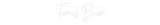 Personalisiertes Neonschild: Tom‘s Bar