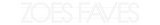 Personalisiertes Neonschild: ZOES FAVES