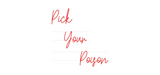Personalisiertes Neonschild: Pick
    You...