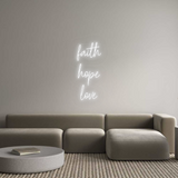 Personalisiertes Neonschild: faith
hope
...