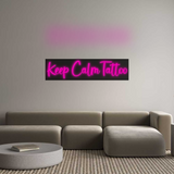 Personalisiertes Neonschild: Keep Calm Tat...