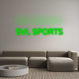 Personalisiertes Neonschild: SVL SPORTS