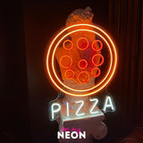 "PIZZA RUND" LED Neonschild
