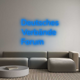 Personalisiertes Neonschild: Deutsches
Ve...