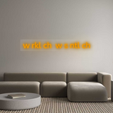 Personalisiertes Neonschild: w rkl ch  w s...