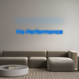 Personalisiertes Neonschild: Flo Performance