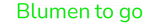 Personalisiertes Neonschild: Blumen to go