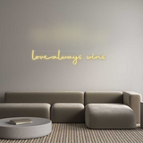 Personalisiertes Neonschild: love always w...