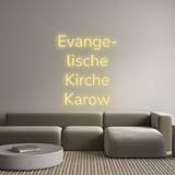 Personalisiertes Neonschild: Evange-
lisc...